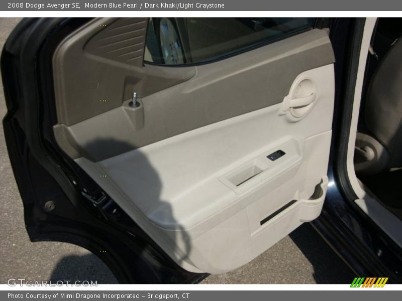 Modern Blue Pearl / Dark Khaki/Light Graystone 2008 Dodge Avenger SE
