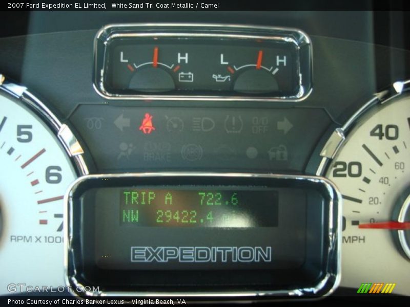 White Sand Tri Coat Metallic / Camel 2007 Ford Expedition EL Limited