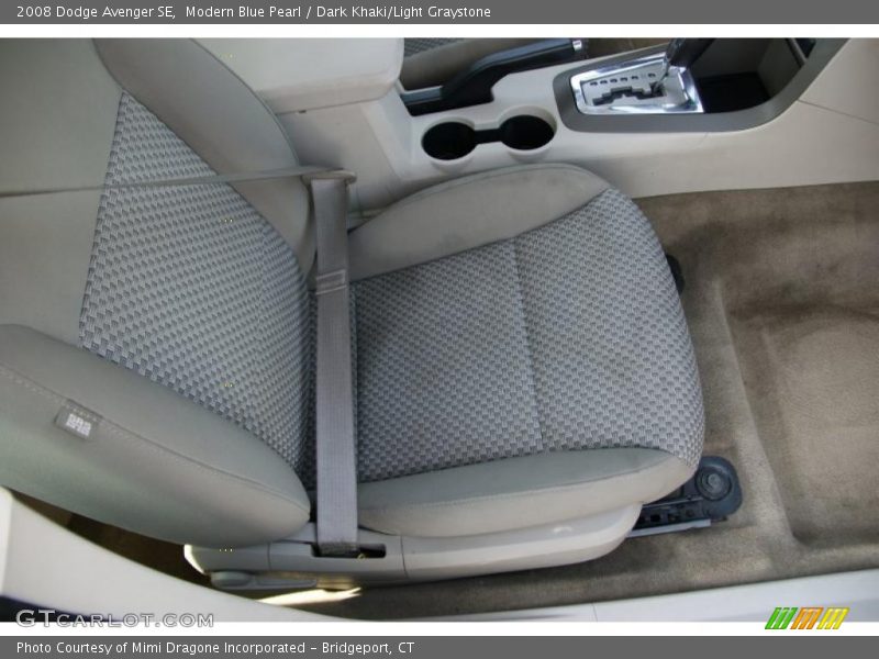Modern Blue Pearl / Dark Khaki/Light Graystone 2008 Dodge Avenger SE