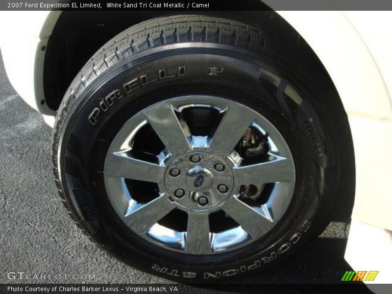 White Sand Tri Coat Metallic / Camel 2007 Ford Expedition EL Limited