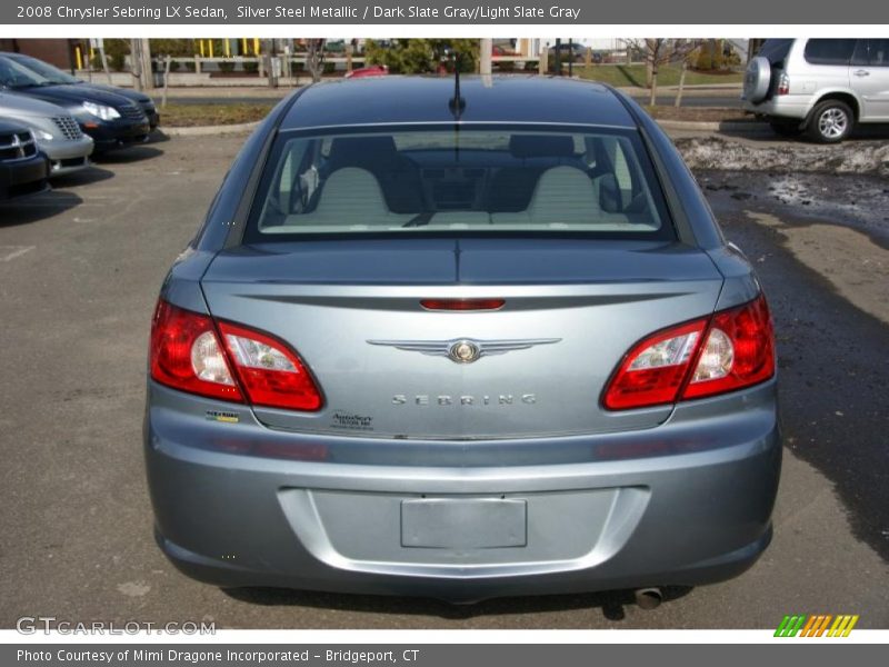 Silver Steel Metallic / Dark Slate Gray/Light Slate Gray 2008 Chrysler Sebring LX Sedan