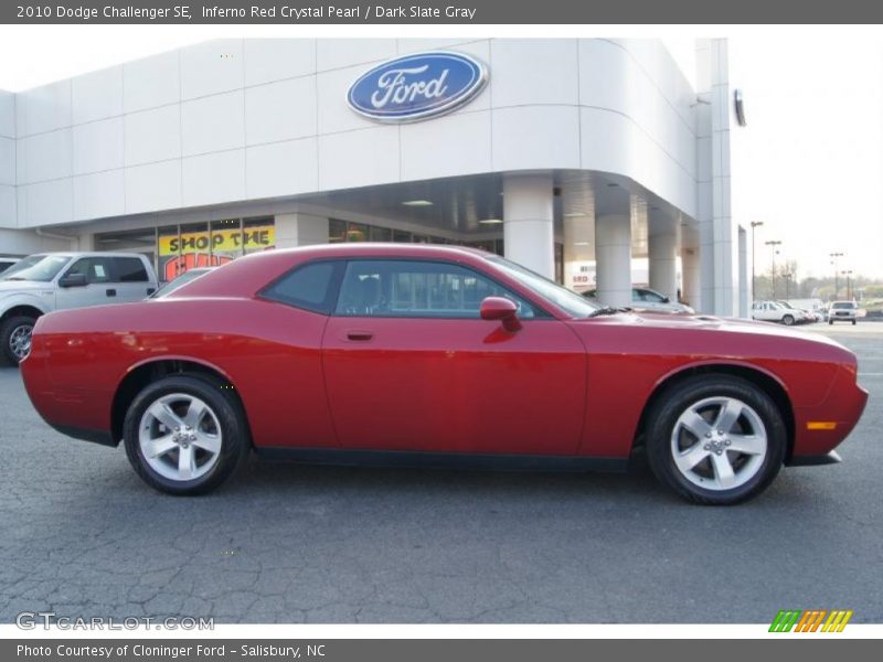 Inferno Red Crystal Pearl / Dark Slate Gray 2010 Dodge Challenger SE