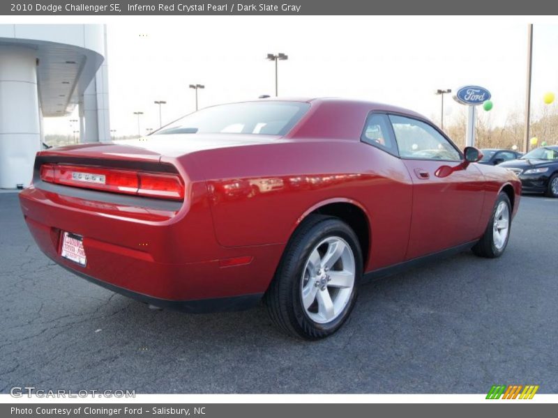 Inferno Red Crystal Pearl / Dark Slate Gray 2010 Dodge Challenger SE