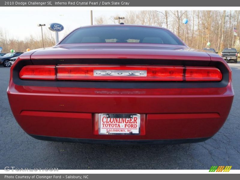 Inferno Red Crystal Pearl / Dark Slate Gray 2010 Dodge Challenger SE