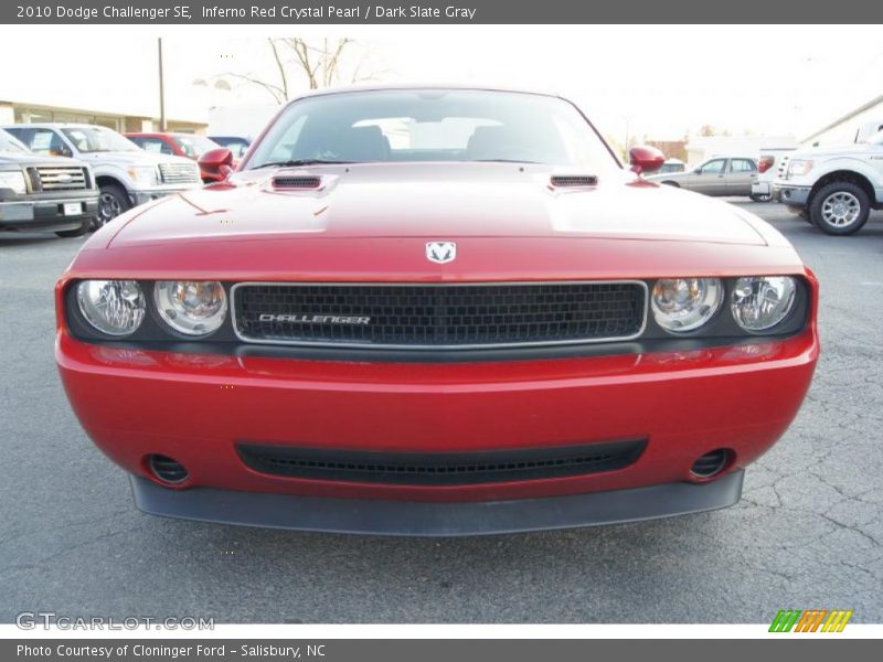 Inferno Red Crystal Pearl / Dark Slate Gray 2010 Dodge Challenger SE