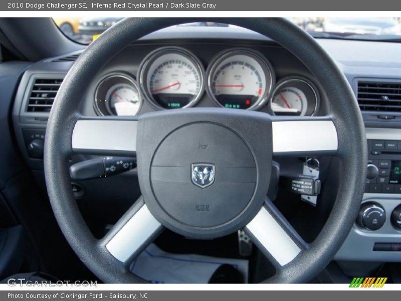 Inferno Red Crystal Pearl / Dark Slate Gray 2010 Dodge Challenger SE