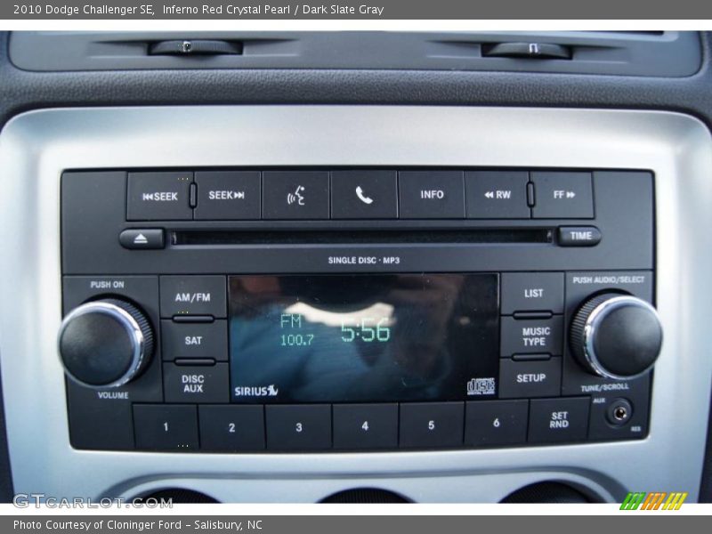 Inferno Red Crystal Pearl / Dark Slate Gray 2010 Dodge Challenger SE