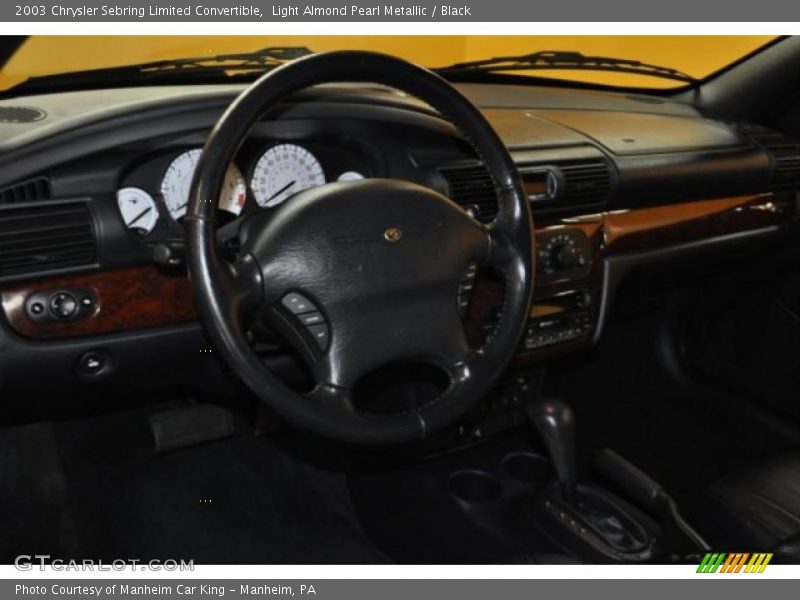 Light Almond Pearl Metallic / Black 2003 Chrysler Sebring Limited Convertible