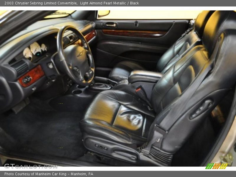  2003 Sebring Limited Convertible Black Interior