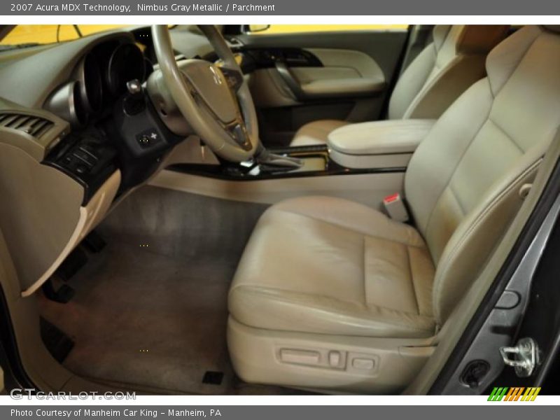 Nimbus Gray Metallic / Parchment 2007 Acura MDX Technology