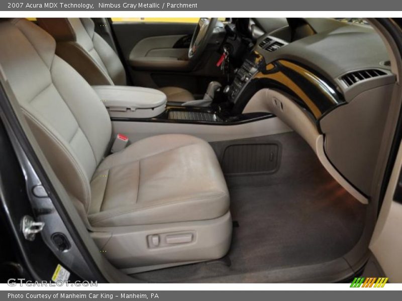 Nimbus Gray Metallic / Parchment 2007 Acura MDX Technology