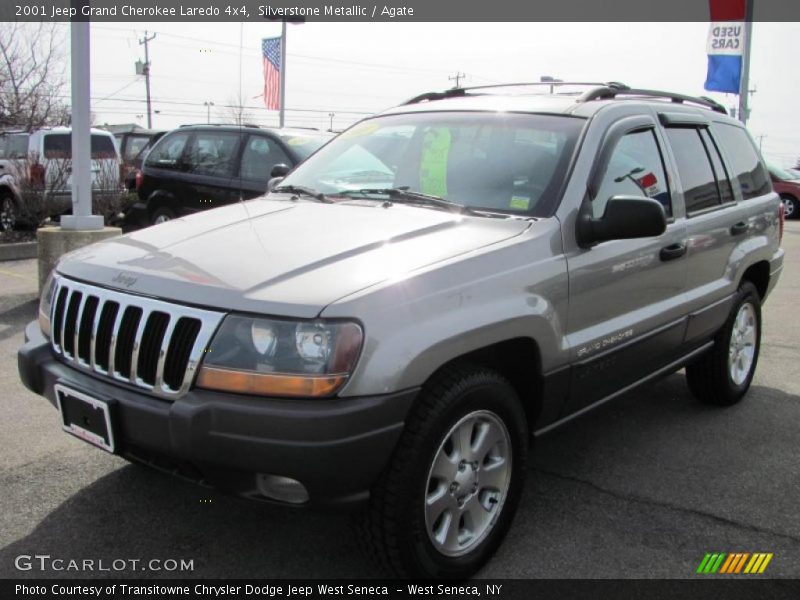 Silverstone Metallic / Agate 2001 Jeep Grand Cherokee Laredo 4x4
