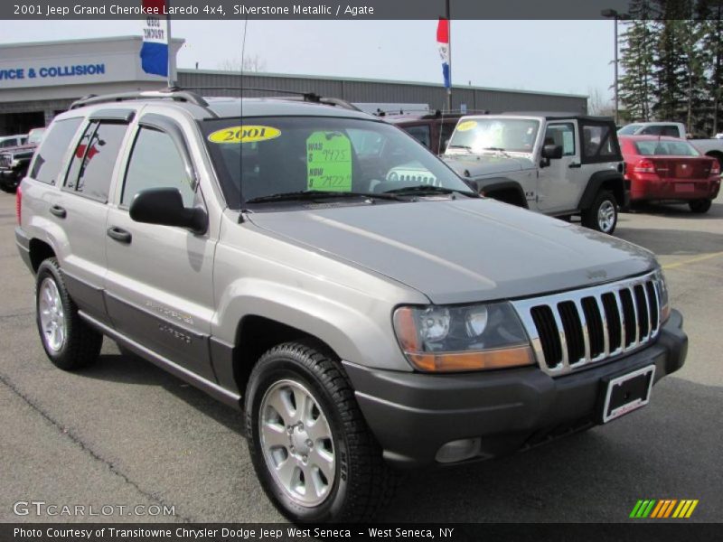 Silverstone Metallic / Agate 2001 Jeep Grand Cherokee Laredo 4x4
