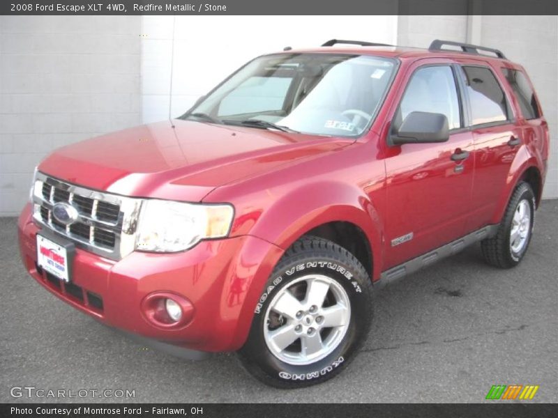 Redfire Metallic / Stone 2008 Ford Escape XLT 4WD