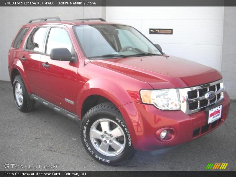 Redfire Metallic / Stone 2008 Ford Escape XLT 4WD