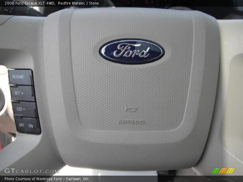 Redfire Metallic / Stone 2008 Ford Escape XLT 4WD