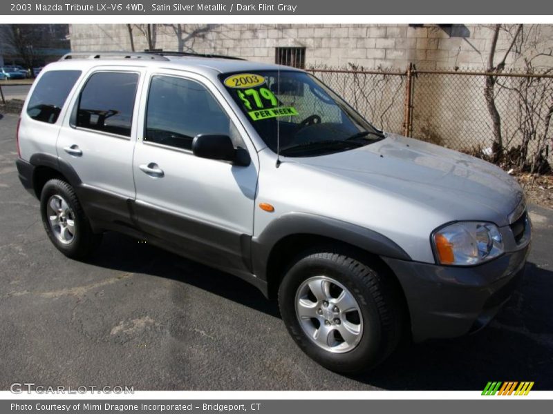 Satin Silver Metallic / Dark Flint Gray 2003 Mazda Tribute LX-V6 4WD