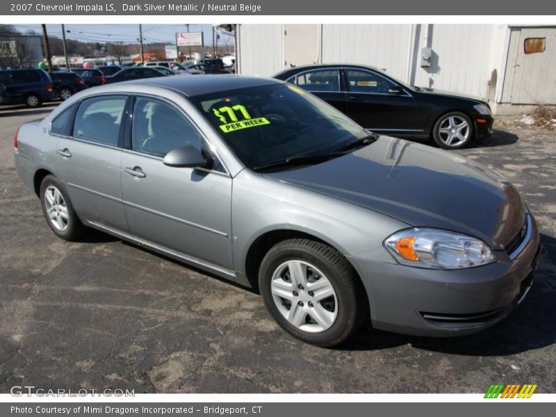 Dark Silver Metallic / Neutral Beige 2007 Chevrolet Impala LS