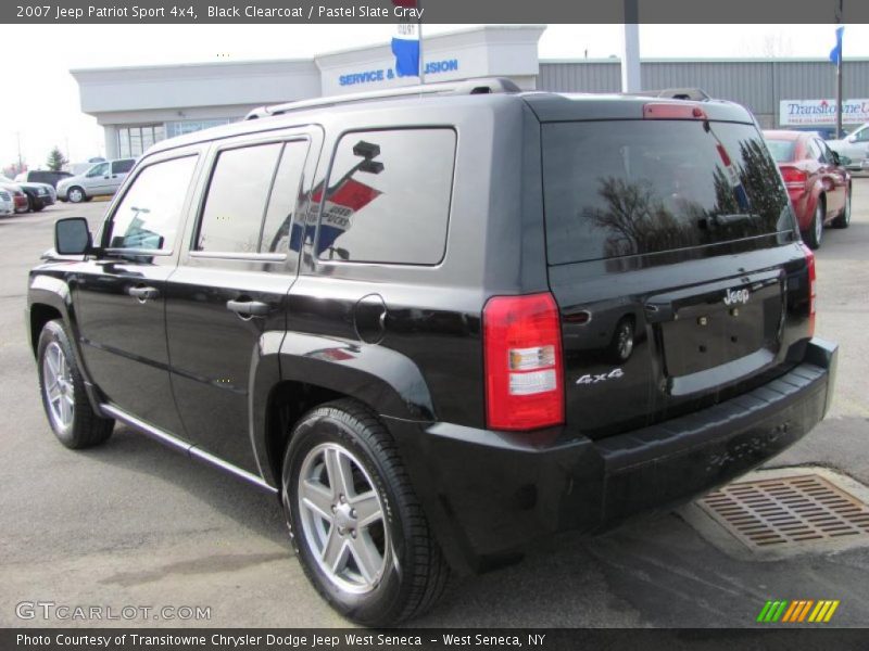 Black Clearcoat / Pastel Slate Gray 2007 Jeep Patriot Sport 4x4