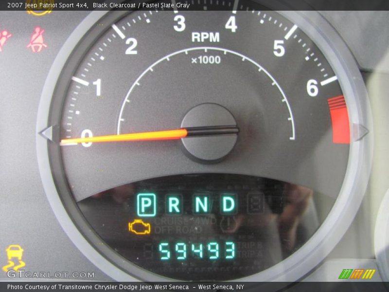 Black Clearcoat / Pastel Slate Gray 2007 Jeep Patriot Sport 4x4