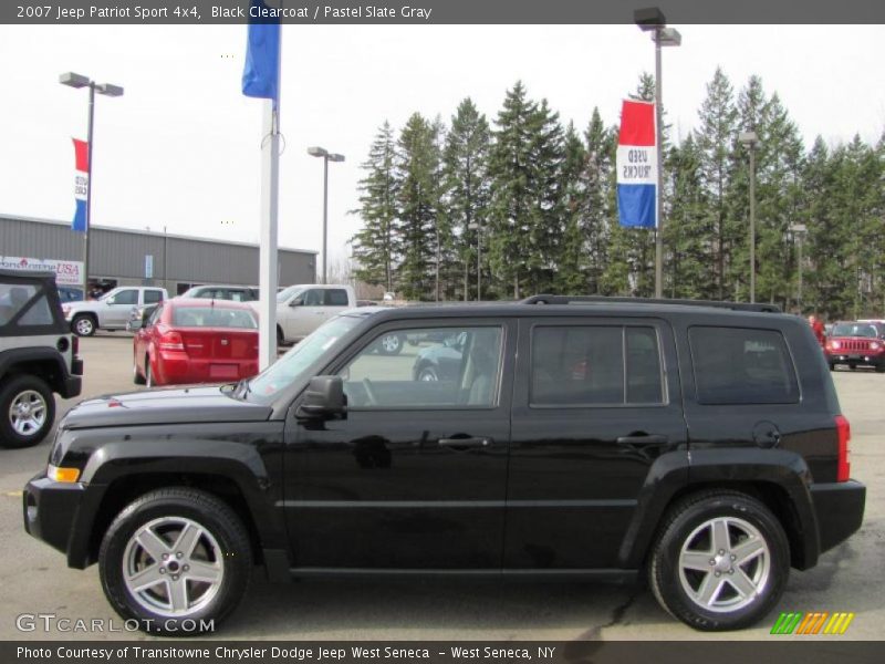 Black Clearcoat / Pastel Slate Gray 2007 Jeep Patriot Sport 4x4