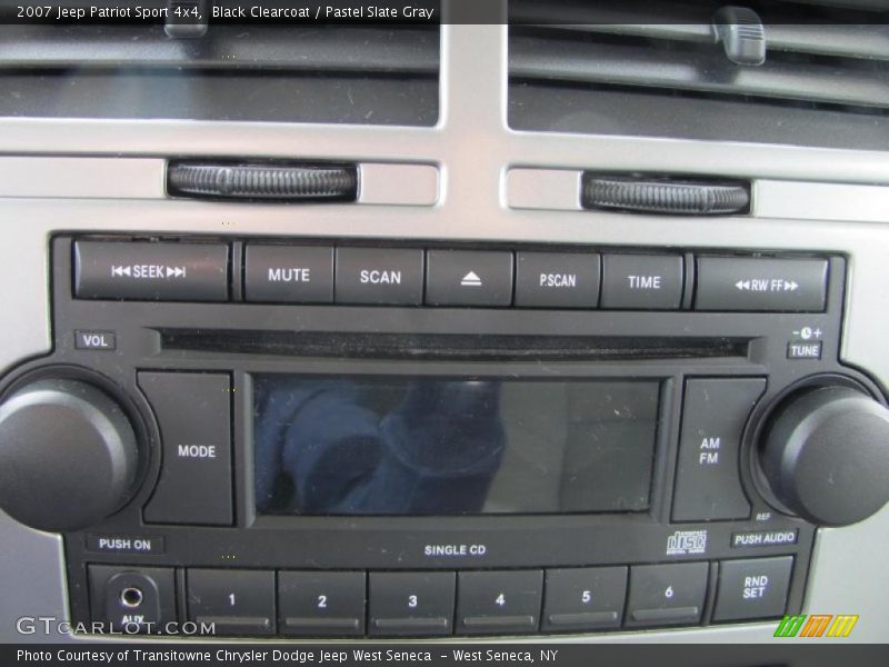Black Clearcoat / Pastel Slate Gray 2007 Jeep Patriot Sport 4x4