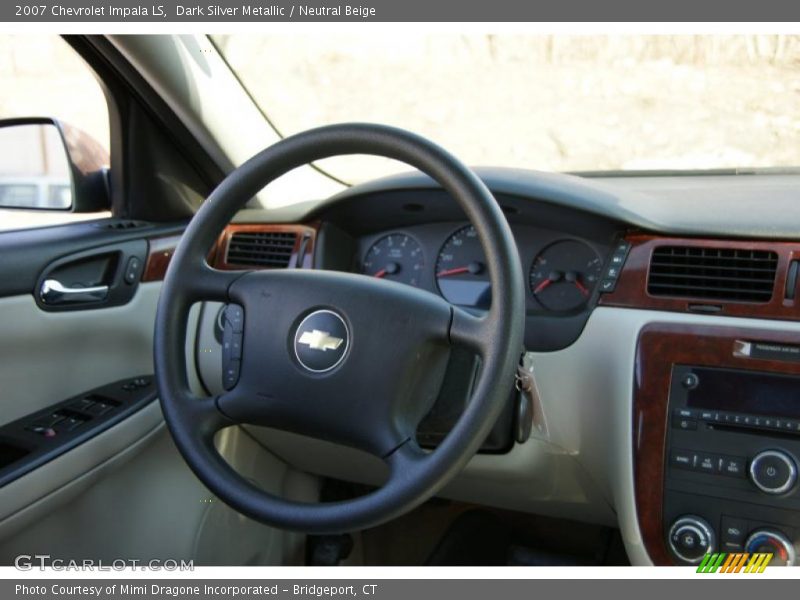 Dark Silver Metallic / Neutral Beige 2007 Chevrolet Impala LS
