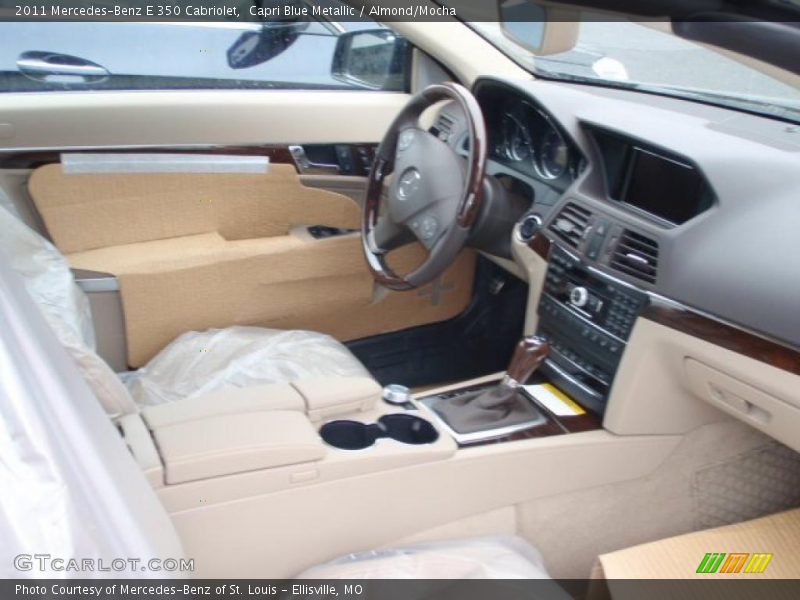 Capri Blue Metallic / Almond/Mocha 2011 Mercedes-Benz E 350 Cabriolet
