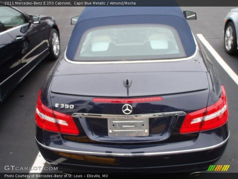 Capri Blue Metallic / Almond/Mocha 2011 Mercedes-Benz E 350 Cabriolet