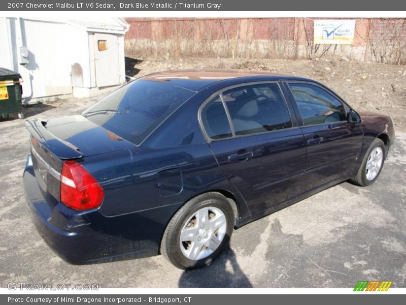 Dark Blue Metallic / Titanium Gray 2007 Chevrolet Malibu LT V6 Sedan