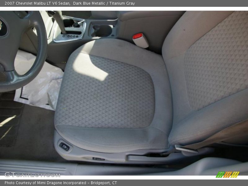 Dark Blue Metallic / Titanium Gray 2007 Chevrolet Malibu LT V6 Sedan