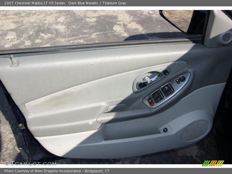 Dark Blue Metallic / Titanium Gray 2007 Chevrolet Malibu LT V6 Sedan