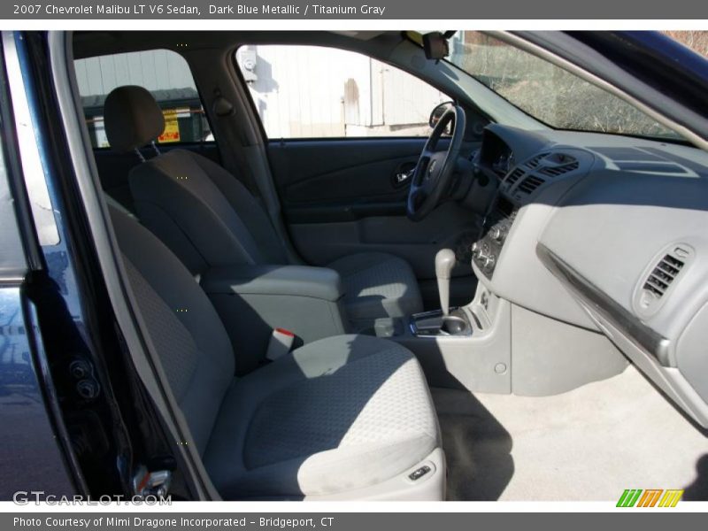 Dark Blue Metallic / Titanium Gray 2007 Chevrolet Malibu LT V6 Sedan