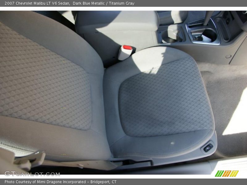 Dark Blue Metallic / Titanium Gray 2007 Chevrolet Malibu LT V6 Sedan