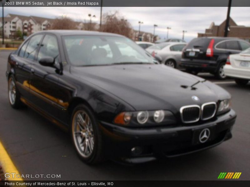 Jet Black / Imola Red Nappa 2003 BMW M5 Sedan