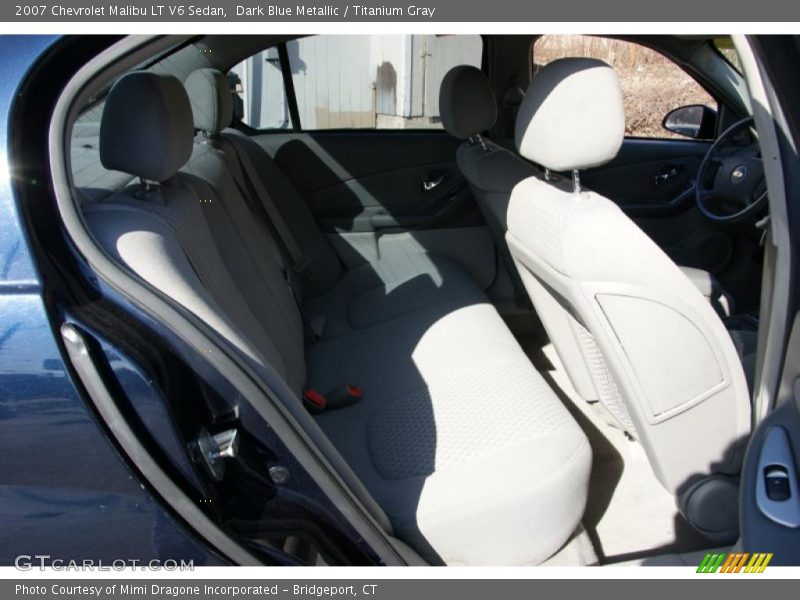 Dark Blue Metallic / Titanium Gray 2007 Chevrolet Malibu LT V6 Sedan