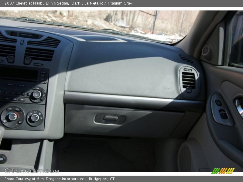 Dark Blue Metallic / Titanium Gray 2007 Chevrolet Malibu LT V6 Sedan