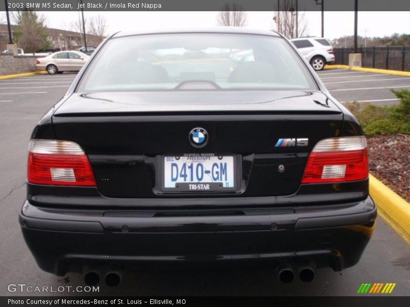 Jet Black / Imola Red Nappa 2003 BMW M5 Sedan