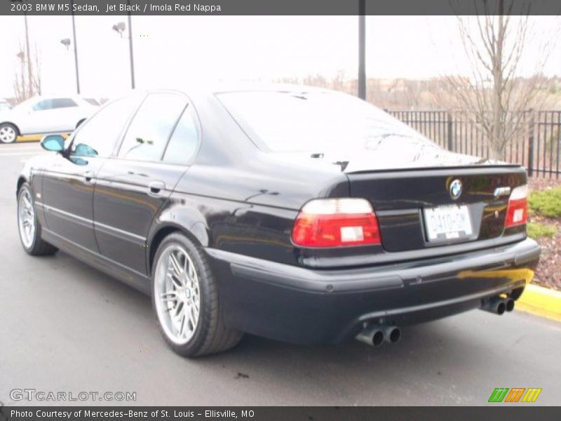 Jet Black / Imola Red Nappa 2003 BMW M5 Sedan