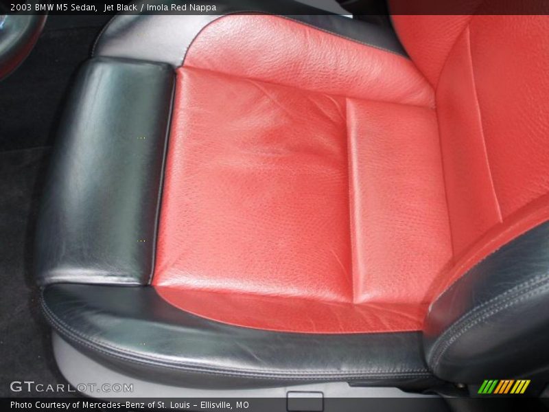  2003 M5 Sedan Imola Red Nappa Interior