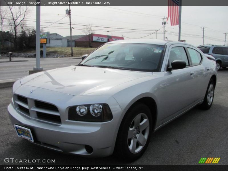 Bright Silver Metallic / Dark Slate Gray 2008 Dodge Charger SE