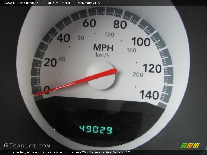 Bright Silver Metallic / Dark Slate Gray 2008 Dodge Charger SE