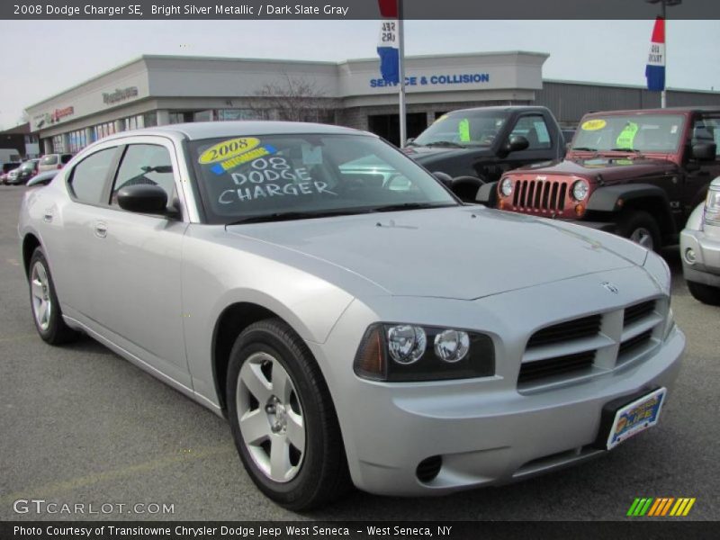 Bright Silver Metallic / Dark Slate Gray 2008 Dodge Charger SE