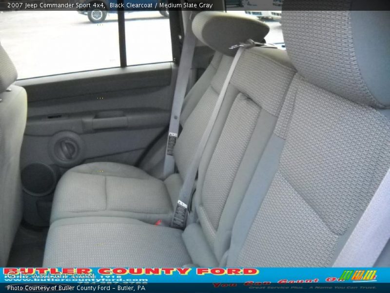 Black Clearcoat / Medium Slate Gray 2007 Jeep Commander Sport 4x4