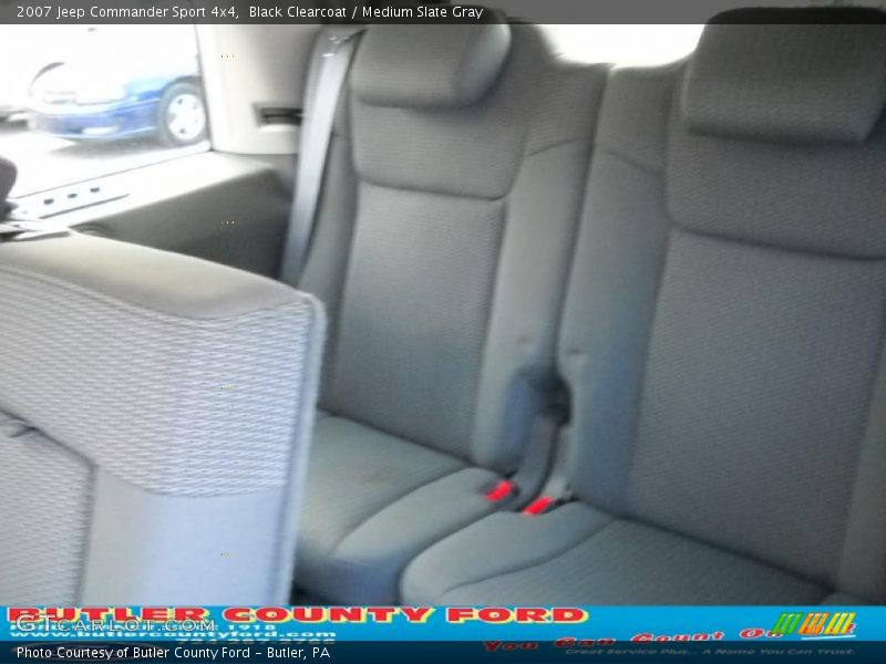 Black Clearcoat / Medium Slate Gray 2007 Jeep Commander Sport 4x4