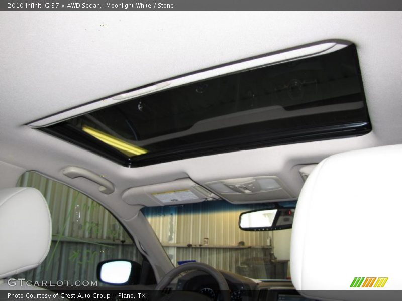Moonlight White / Stone 2010 Infiniti G 37 x AWD Sedan
