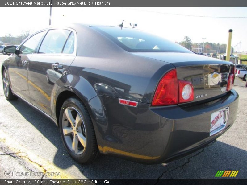 Taupe Gray Metallic / Titanium 2011 Chevrolet Malibu LT