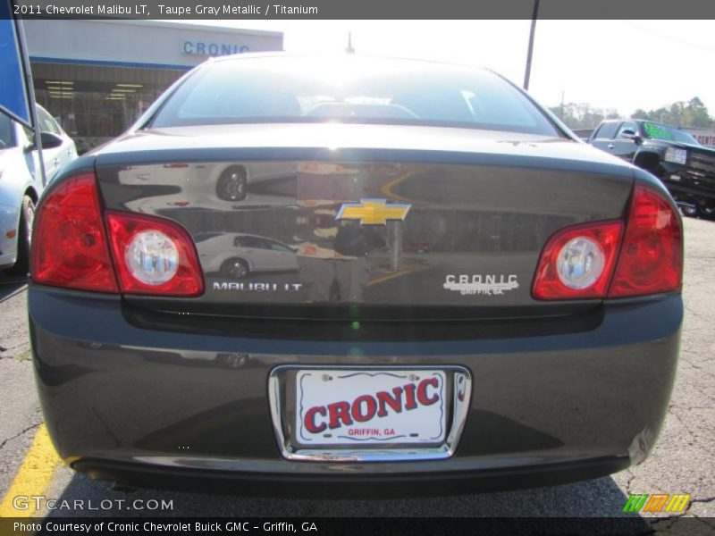 Taupe Gray Metallic / Titanium 2011 Chevrolet Malibu LT