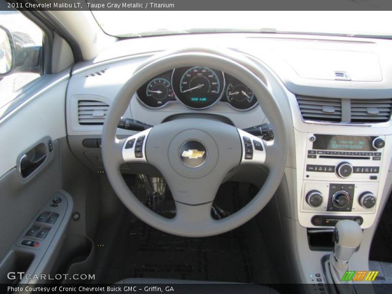 Taupe Gray Metallic / Titanium 2011 Chevrolet Malibu LT