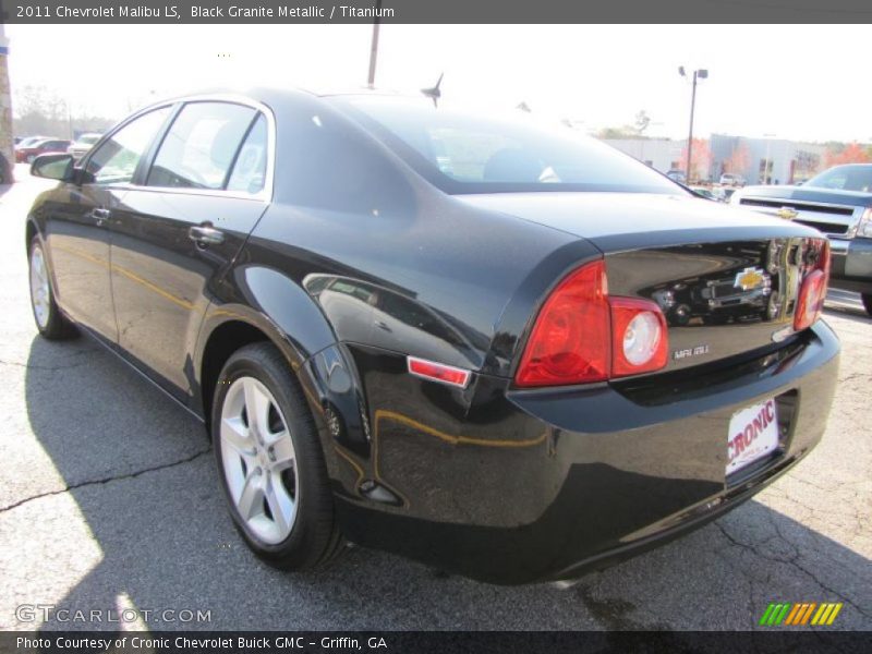 Black Granite Metallic / Titanium 2011 Chevrolet Malibu LS